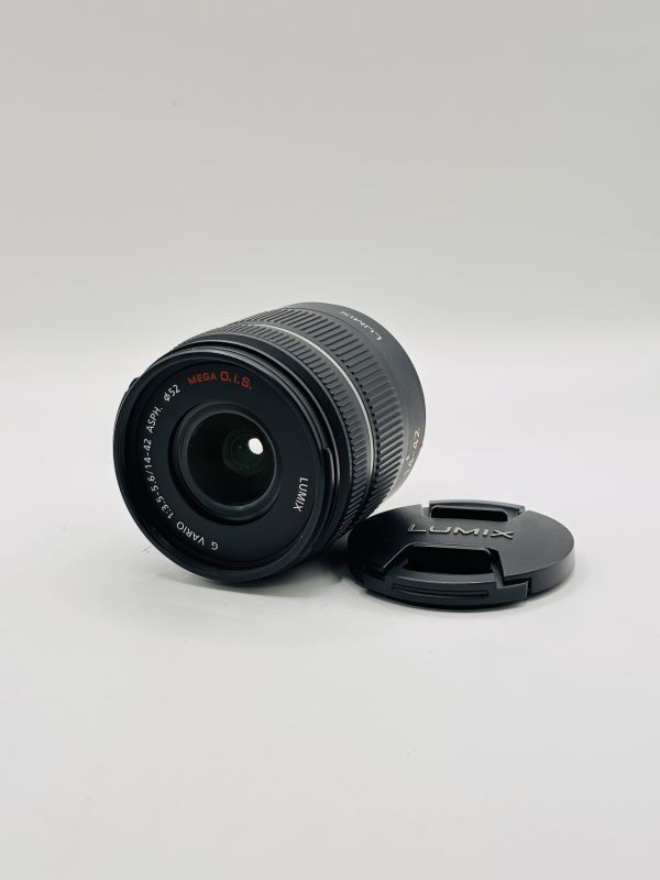 ★美品★ Panasonic パナソニック LUMIX G VARIO 14-42mm F3.5-5.6 ASPH. MEGA O.I.S. H-FS014042 #8G007