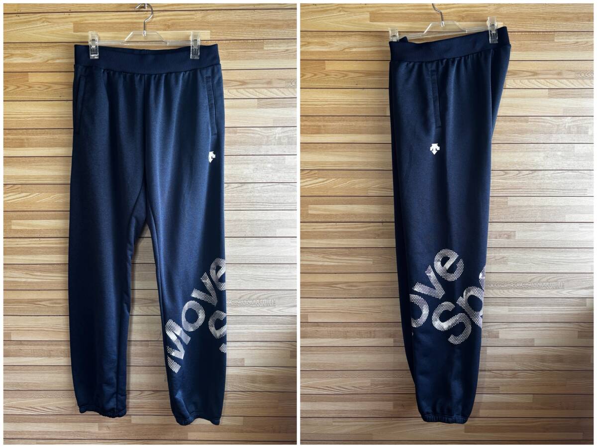 #大きい サイズ O XL★DESCENTE MOVE SPORT デサント ムーブスポーツ スウェット パンツ ロング ネイビー 紺 春夏 春 秋 冬 秋冬 スポーツ