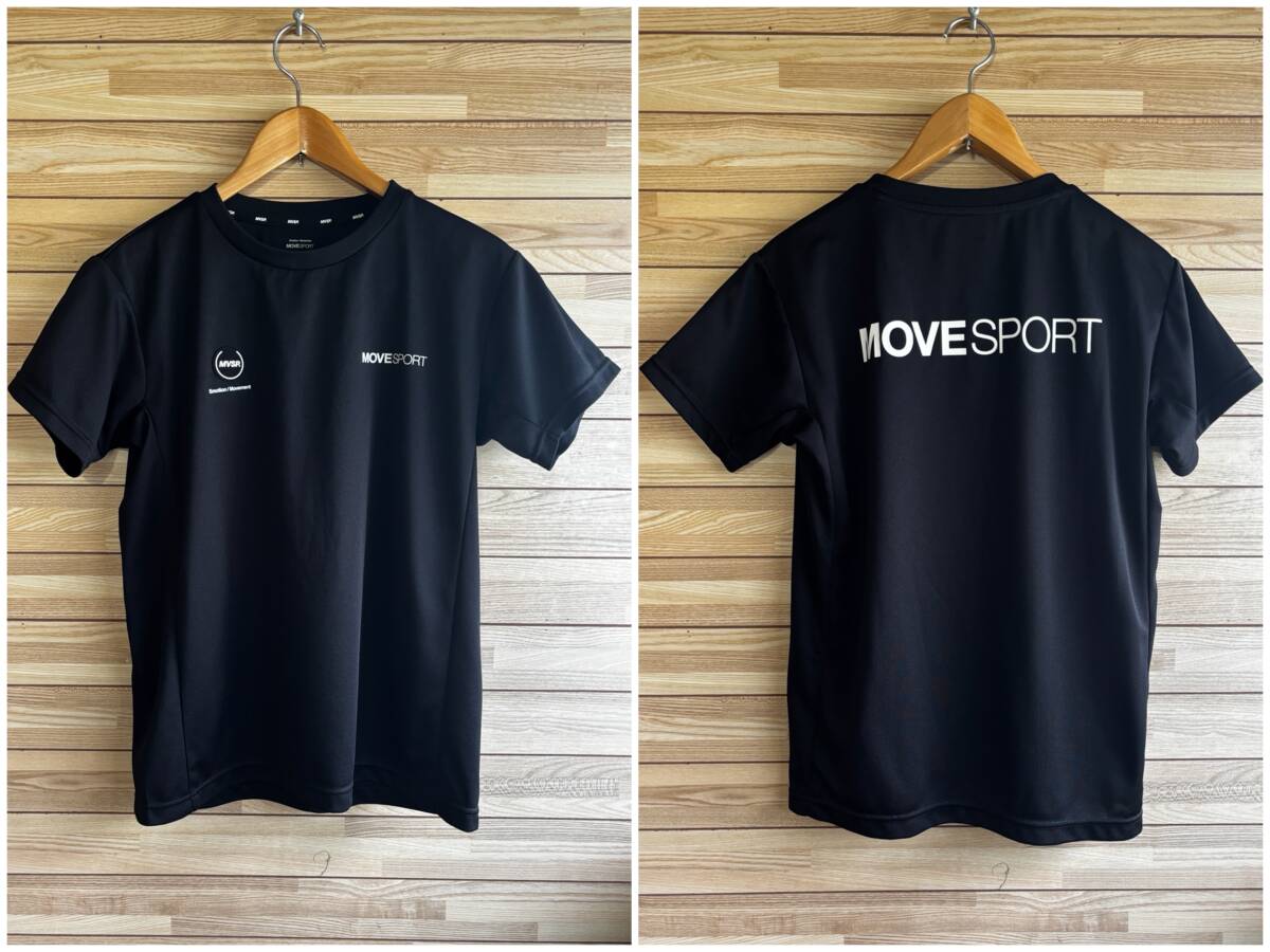#セール★サイズ M★DESCENTE デサント MOVE SPORT ムーブスポーツ 半袖 シャツ Tシャツ メッシュ 吸汗速乾 トレーニング ブラック 黒