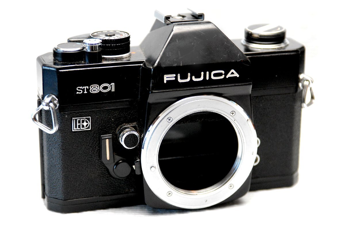 FUJICA フジカ製 M42マウント専用 昔の一眼レフカメラ ST801（黒）ボディ 超希少・作動品 （腐食無し）
