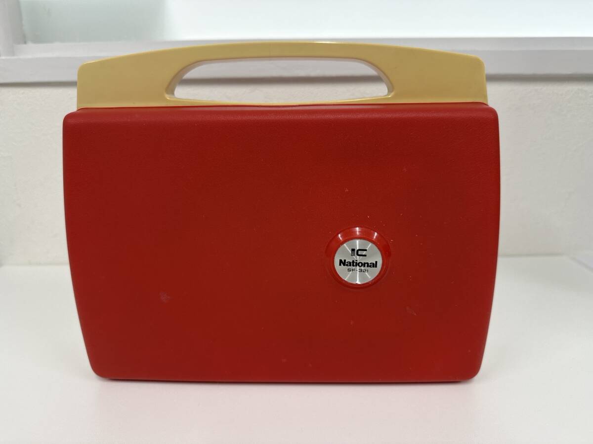 National ナショナル ポータブル レコードプレーヤー SF-321 ジャンク 現状品