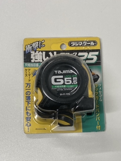  未開封品 タジマツール メジャー GL25-55SBL Gロック-25 5.5m 巻き尺