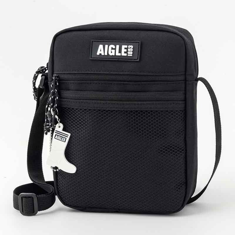 2 165 AIGLE [エーグル] 撥水加工付きショルダーバッグ＆チャーム 送料450円