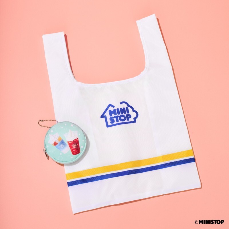 2 75 ミニストップ WHITE ハロハロポーチ＆オリジナルロゴエコバッグ 送料180円