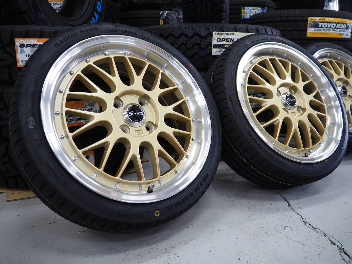 カスタムサイズ ステルスレーシングME02 16inch 6.0J 4H100 +43 タイヤ 165/45R16 軽自動車 N-BOX N-WGN ワゴンR タント ムーヴ