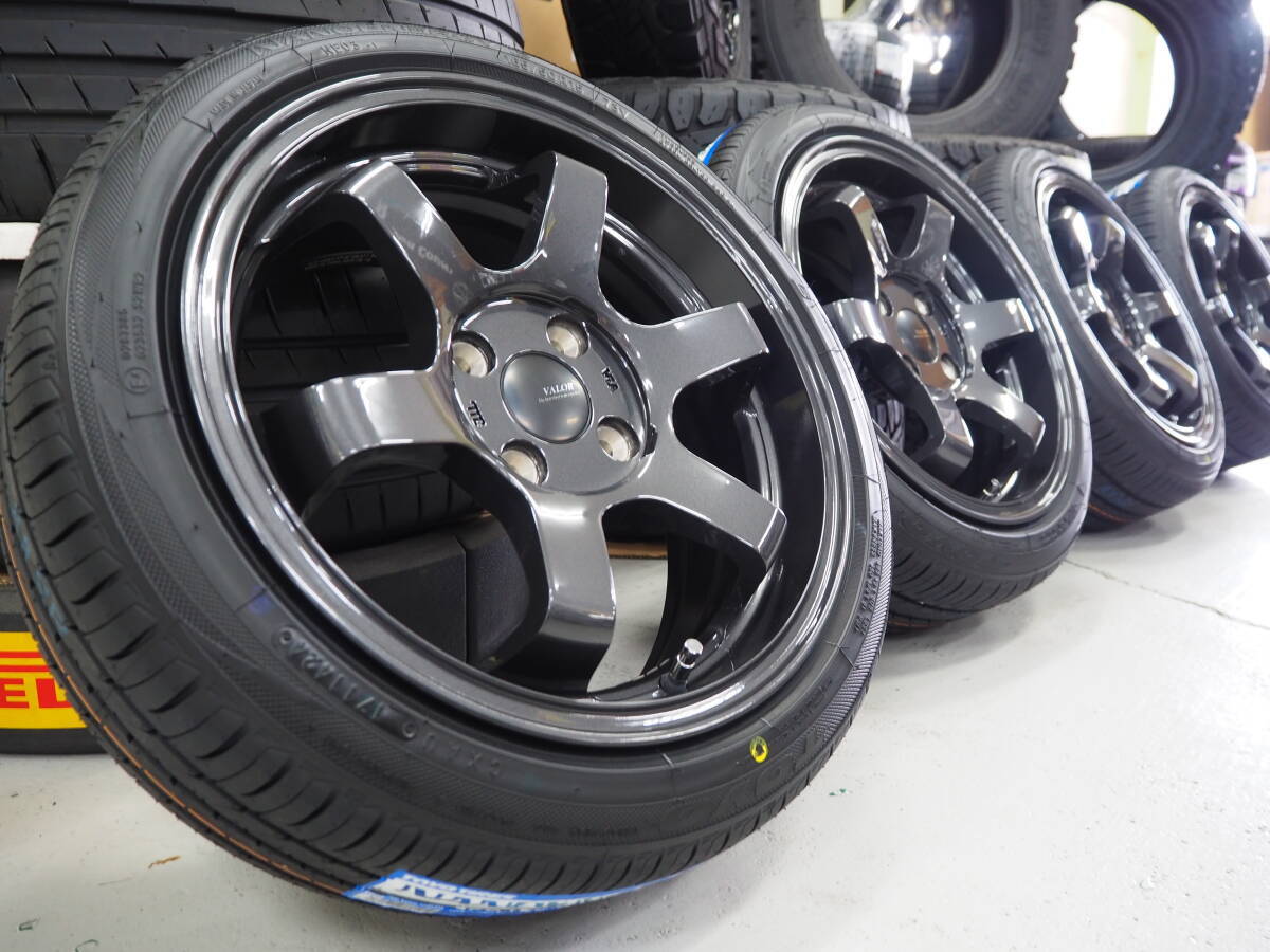 軽量 コンケイブ カスタム 引っ張り 15inch 4-100 6.5J+38 GM ヨコハマ エコスE31 165/50R15 軽トラ 軽自動車 軽バン ワゴンR ムーヴ