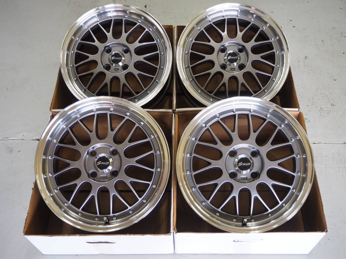 カスタムサイズ ステルスレーシングME02 16inch 6.0J 4H100 +43 GM 軽自動車 N-BOX N-WGN N-ONE ワゴンR タント ムーヴ スペーシア