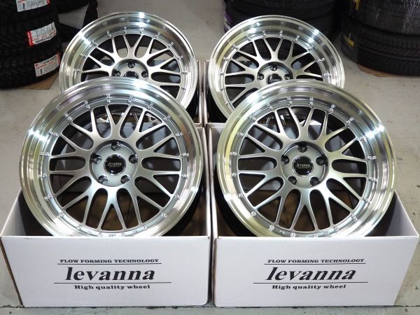 カスタムサイズ 深リム メッシュ levanna V10-EX FFT 19inch 5H114.3 9.5J+40 新品輸入 245/45R19 30系 アルファード ヴェルファイア