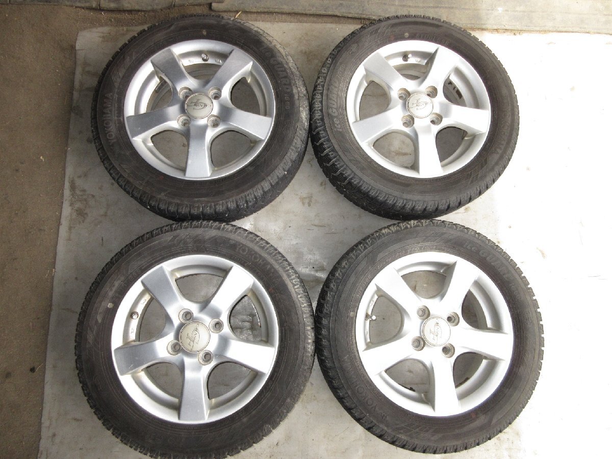 軽自動車　ＧＲＡＳＳ　１３インチアルミホイール・スタッドレスタイヤ　4本セット　155/65R13