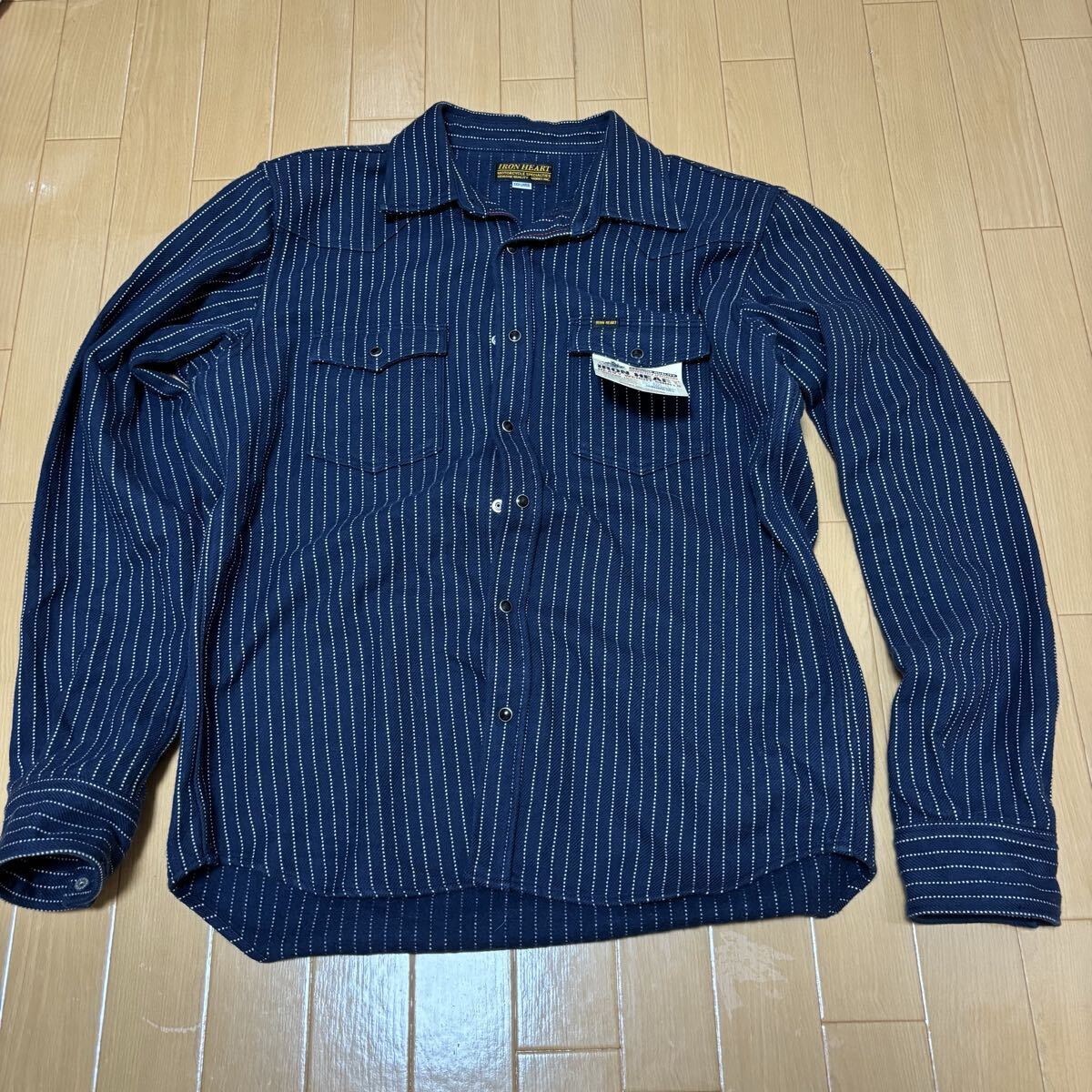 アイアンハート　シャツ　ストライプ　IHSH-401 美品　XXXL IRON HEART