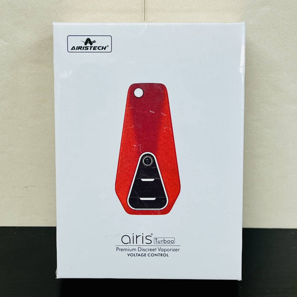 未使用品 箱付 訳あり / AIRISTECH airis Turboo / Red 赤 / アイリステック 510規格 450mAh CBD ヴェポライザー カートリッジ バッテリー