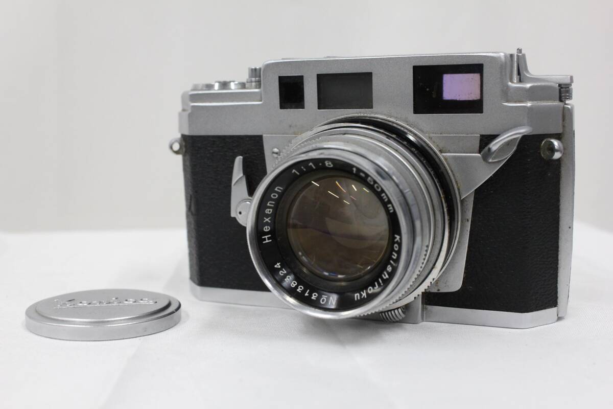【返品保証】 コニカ KONICA III A ダブルストローク Hexanon 50mm F1.8 レンジファインダー カメラ e6516
