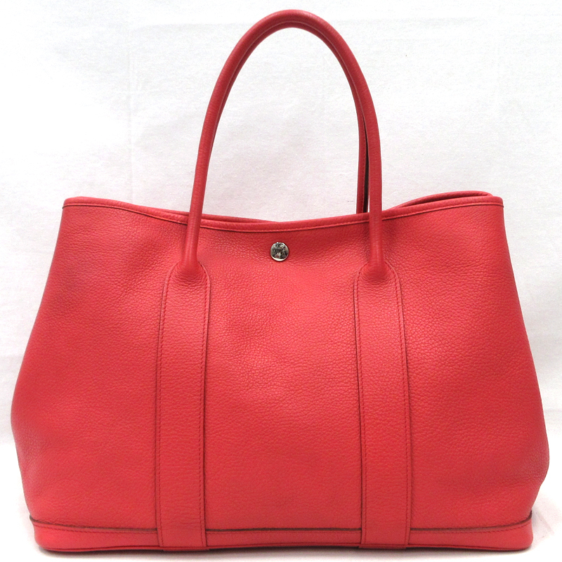【美品】HERMES／エルメス　ガーデンパーティPM　ネゴンダ　ブーゲンビリア　□N刻印　トートバッグ　800050072