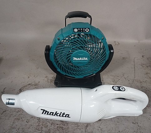 ◎ ※ジャンク makita マキタ 充電式クリーナ CL108FD 充電式ファン CF100D 2点セット
