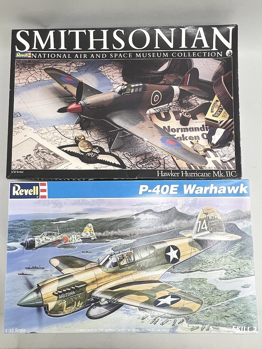 ★ Revell レベル 1/32 P-40E ウォーホーク / ホーカー　ハリケーンMk.IIC プラモデル 2点セット