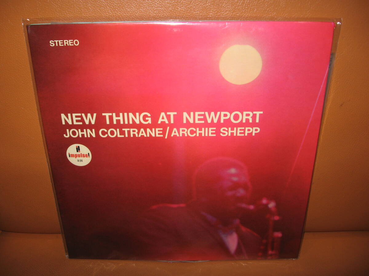 【美品LP USA盤 VAN GELDER刻印有り 】NEW THING AT NEWPORT/JOHN COLTRANE/ARCHIE SHEPP impulse!ABC AS-94
