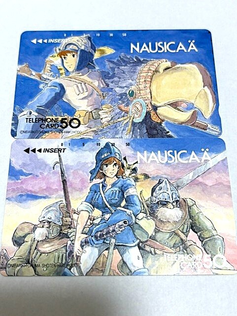 ナウシカ　２枚組テレカ　テレホンカード