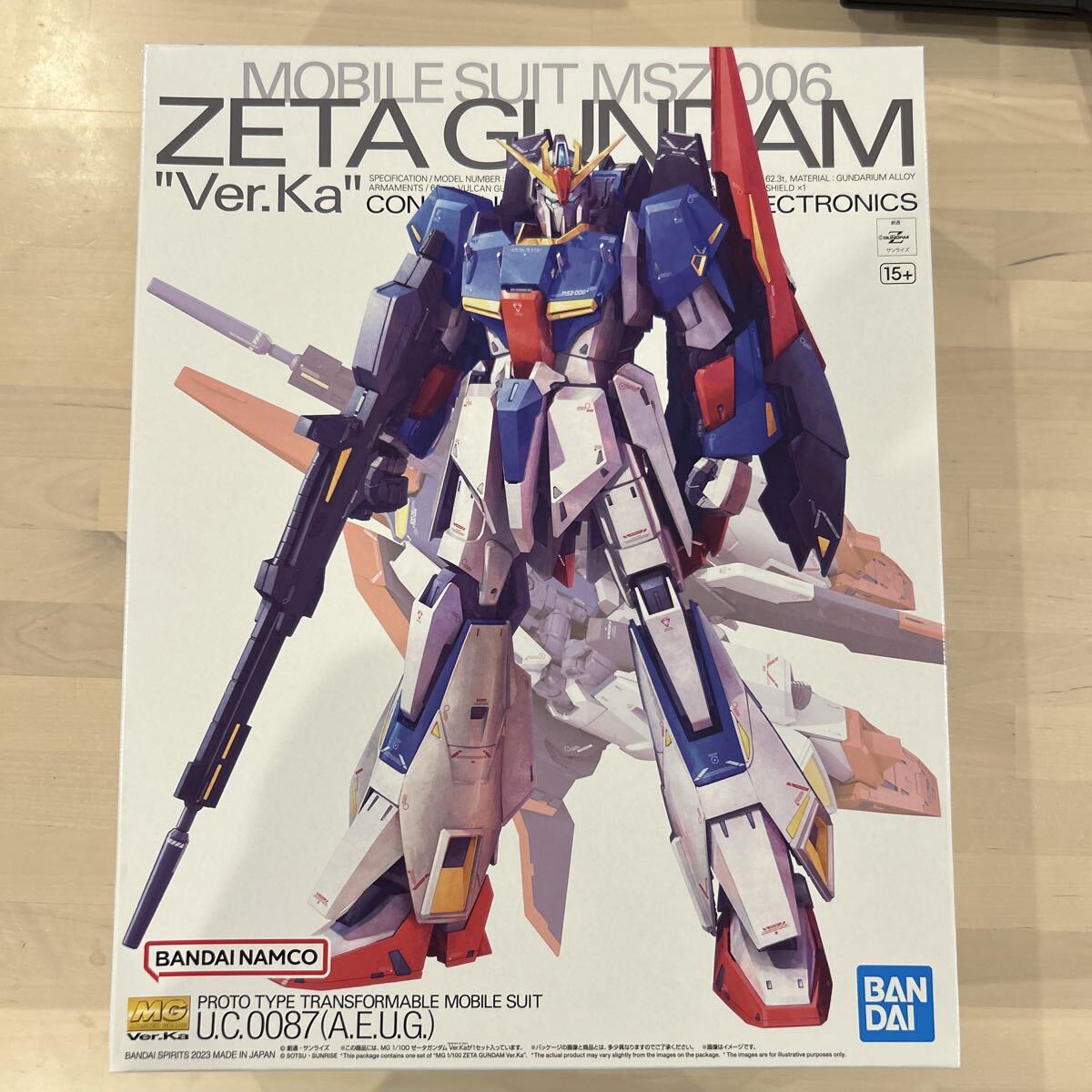 未組立 ゼータガンダム Ver.Ka （1/100スケール MG Zガンダム 機動戦士Zガンダム 2615240） ガンプラ バンダイ