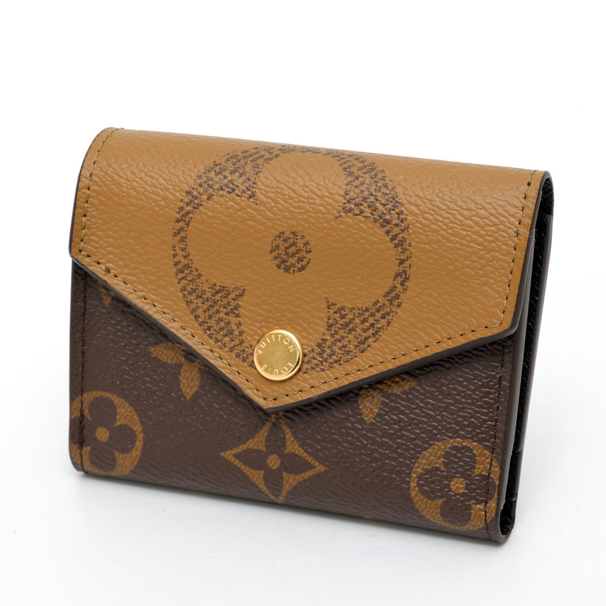 Louis Vuitton ルイヴィトン ポルトフォイユ・ゾエ コンパクトウォレット M80725 モノグラム・リバース　ブラウン 2600154