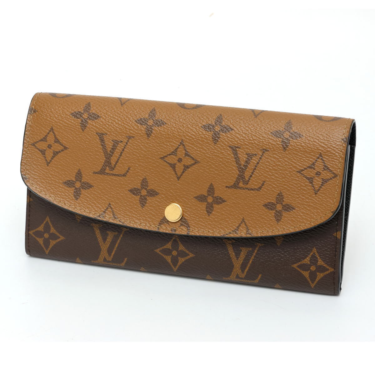 Louis Vuitton ルイヴィトン ポルトフォイユ・エミリー フラップ長財布 M82157 モノグラム・リバース　ブラウン 2600132