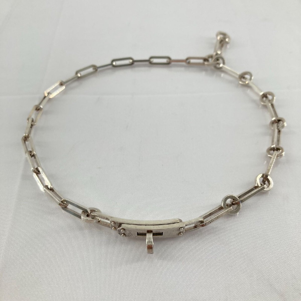 HERMES(エルメス)　ケリー　シェーヌ　シンプルトゥール　Ag925　#16　ブレスレット　チョーカー　シルバー
