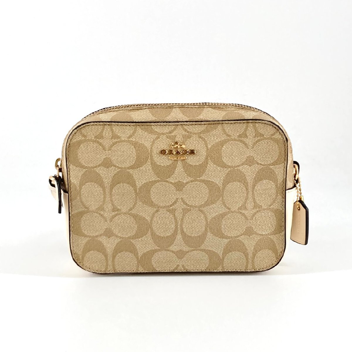 COACH ミニ シグネチャー キャンバス 91677 ショルダーバッグ