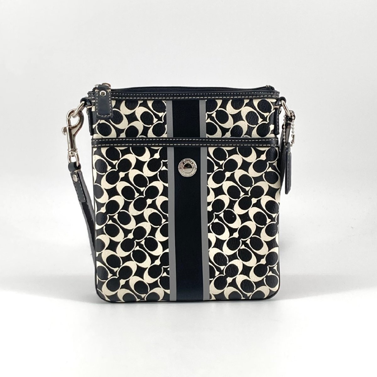 COACH チェルシー ヘリテージ F43893 ショルダーバッグ ブラック