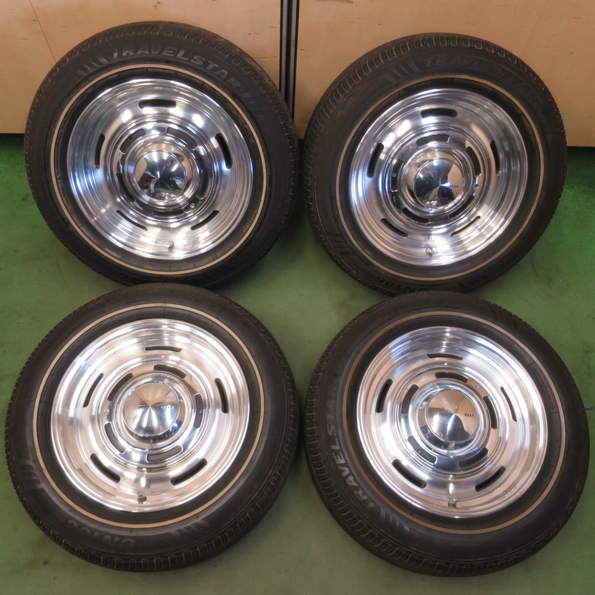 バリ溝！キレイ！9.5分◎DEAN CC3 CRIMSON 225/60R16 トラベルスター UN106 ディーン クリムソン 16インチ PCD139.7/6H◎6061004イノ