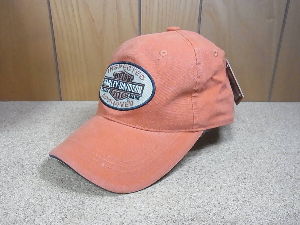 未使用　Harley Davidson ハーレーダビッドソン キャップ　オレンジ色