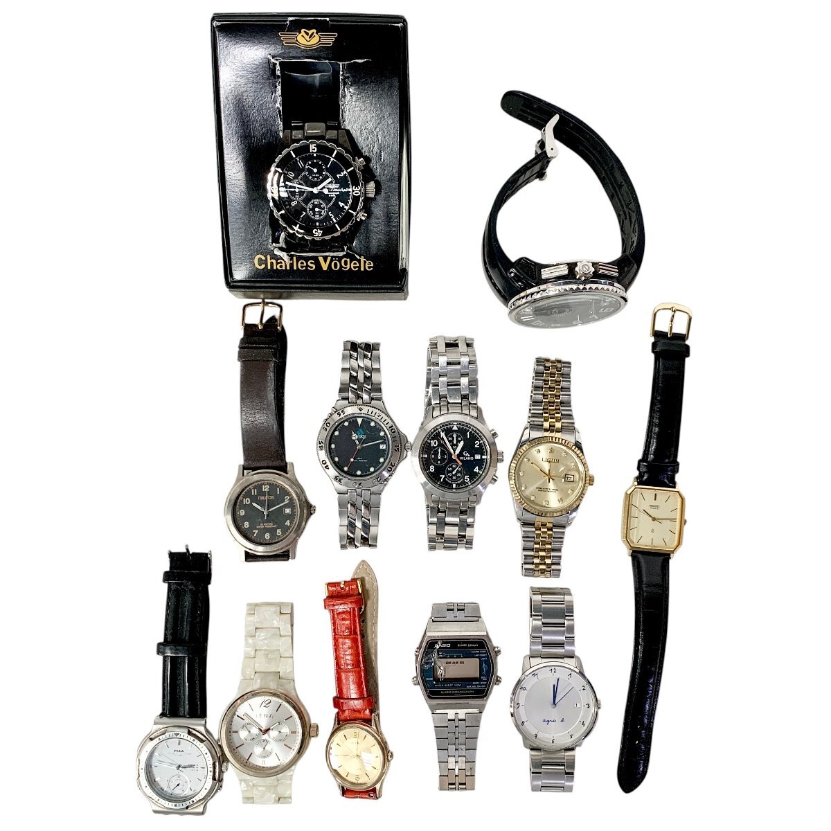 CASIO カシオ 時計 腕時計 SEIKO/TENDENCE/IENA/ADIDAS/agnes b. 他 部品 パーツ 約1.0㎏ おまとめ ジャンク品 60サイズ 蘇さ(TPS121)