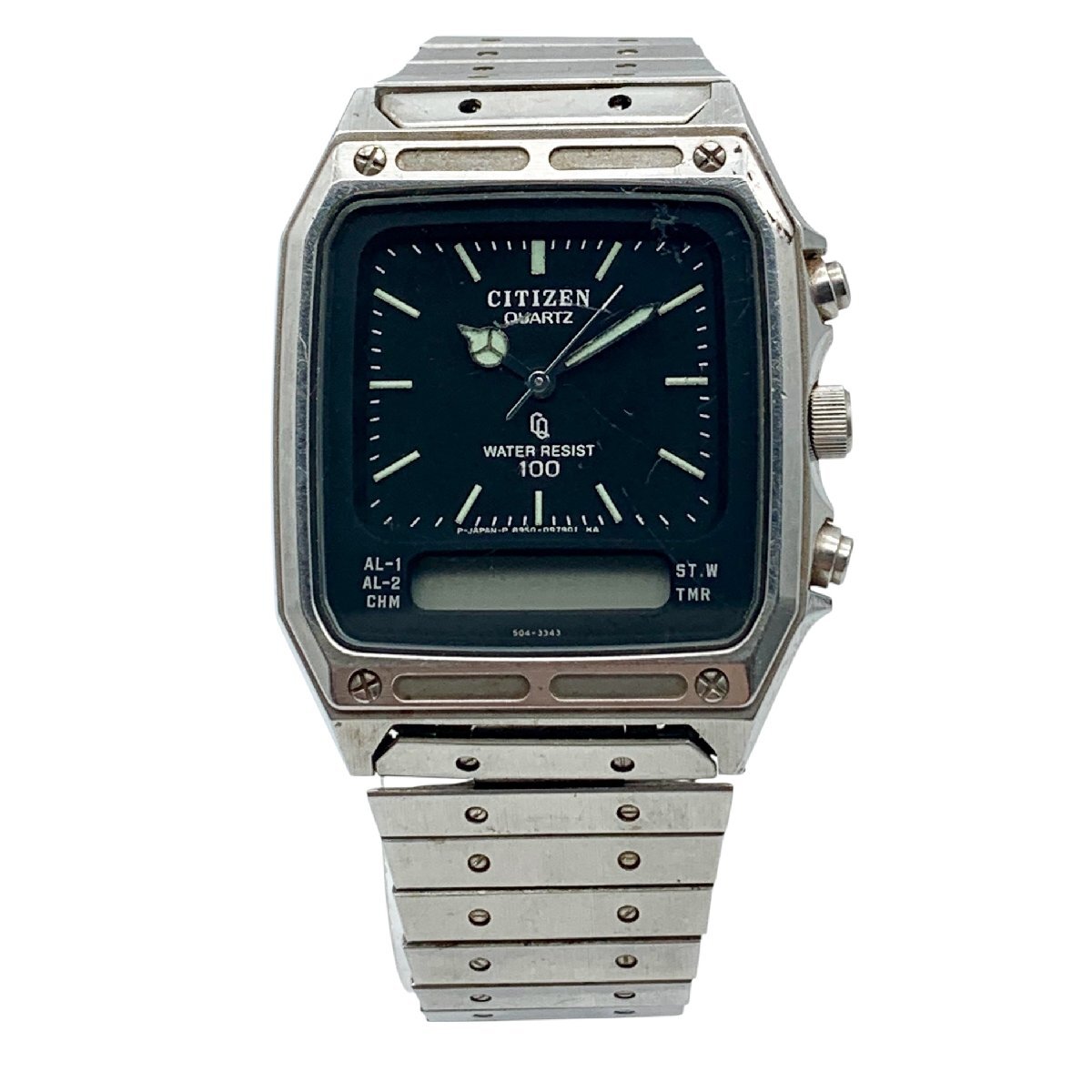 CITIZEN　シチズン　時計　腕時計　8950-083083　アナデジ　クオーツ　不動　ジャンク品　コンパクトサイズ　蘇や(TPS122)