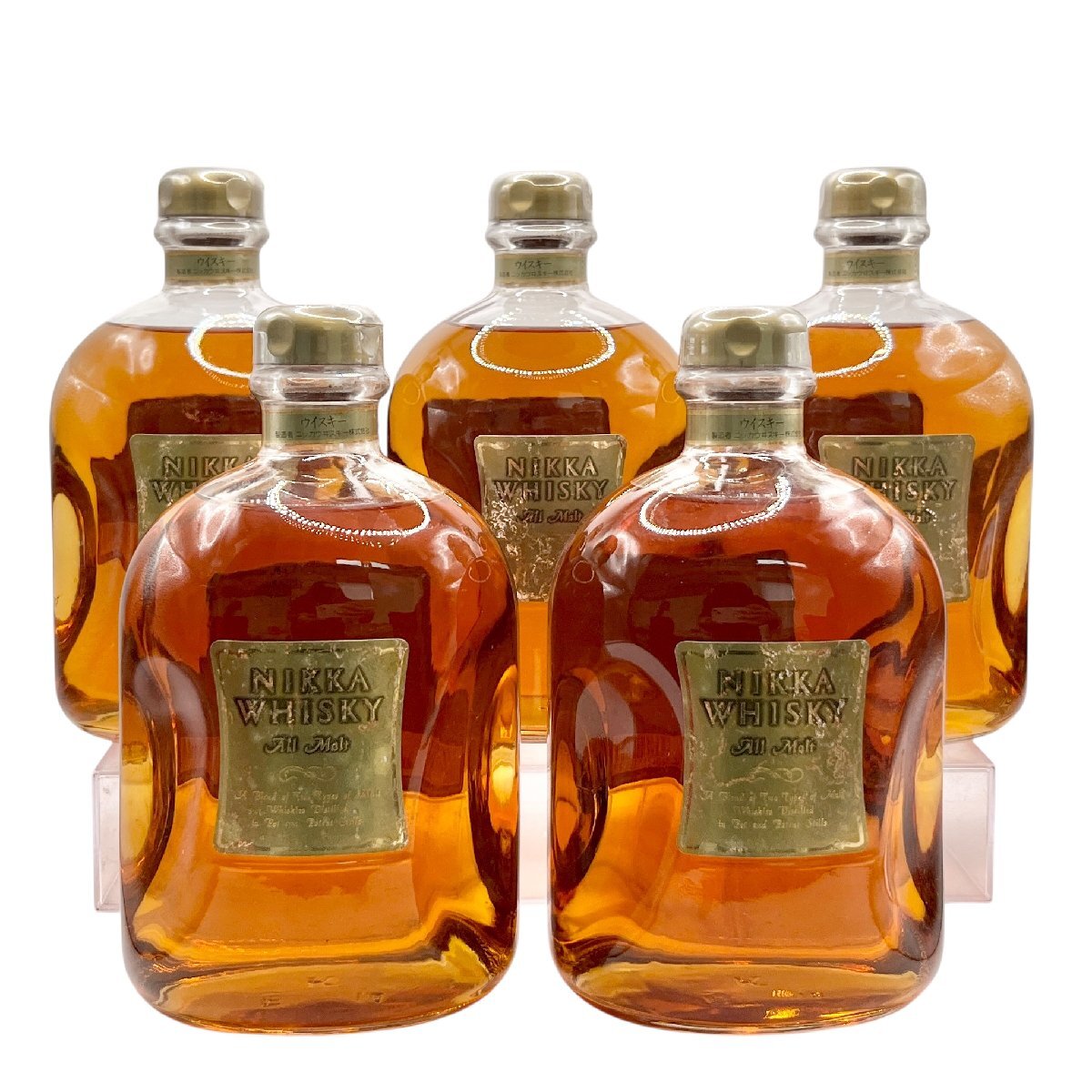 NIKKA WHISKY　ニッカウイスキー　All Malt　オールモルト　ウイスキー　お酒　古酒　5点　43％　750ml　未開栓　80サイズ　蘇さ(BBY3550)