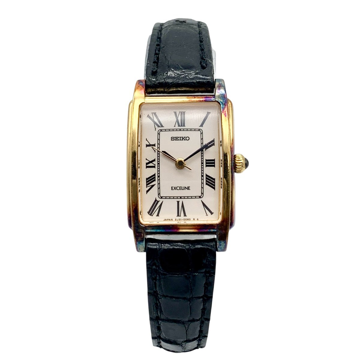 SEIKO セイコー 時計 腕時計 EXCELINE エクセリーヌ 2J31-5000 スクエア クオーツ 不動 ジャンク品 コンパクトサイズ 蘇や(TPS130)
