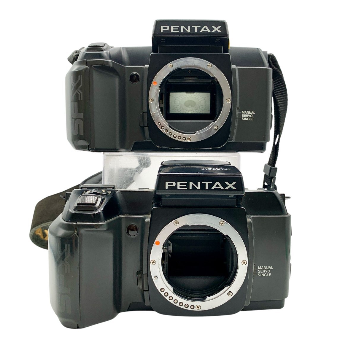 PENTAX　ペンタックス　カメラ　SFX　一眼レフカメラ　フィルムカメラ 2点 おまとめ 通電確認済み ジャンク品 60サイズ 蘇さ(BBY3552)