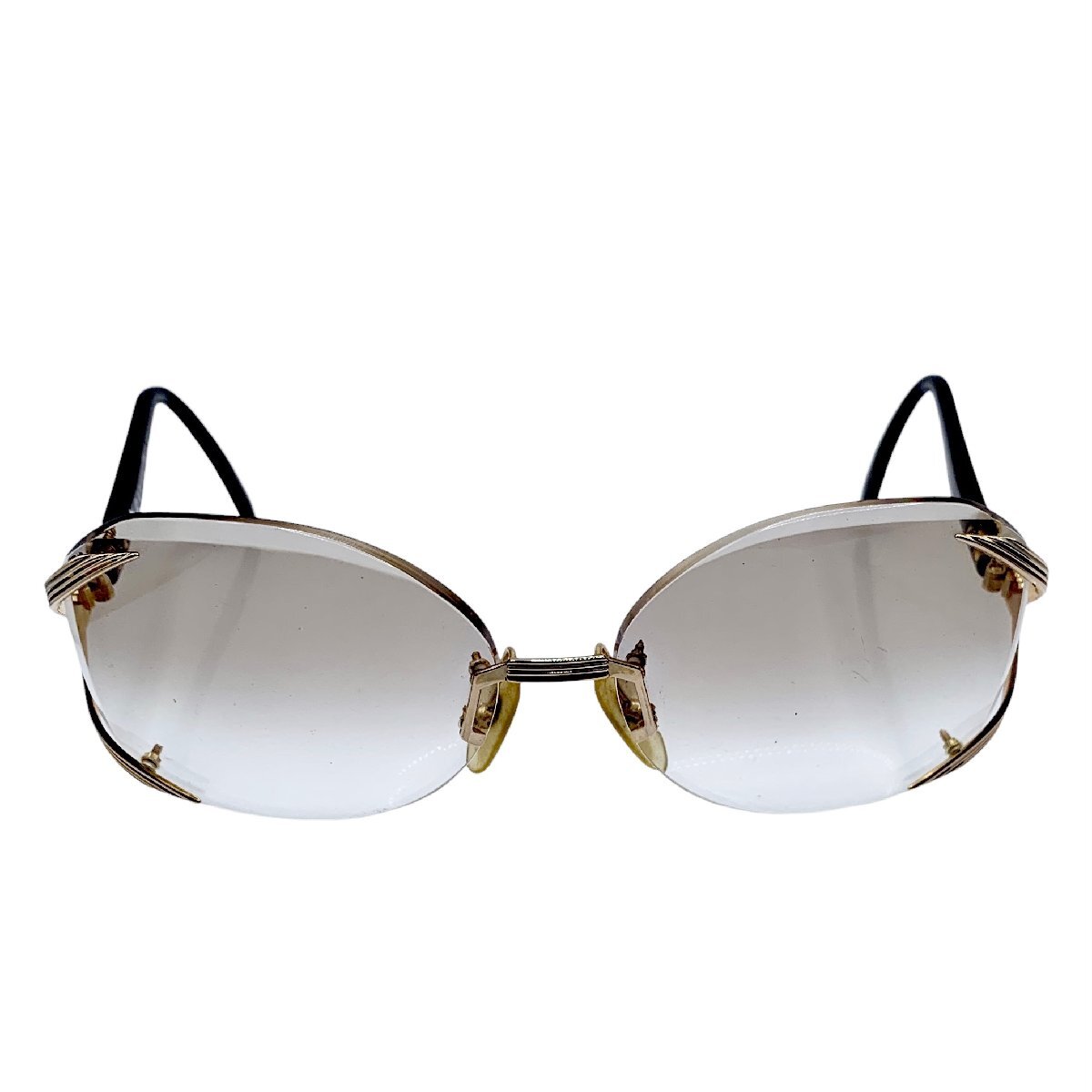 Christian Dior クリスチャンディオール サングラス メガネ 眼鏡 2289 49 61□16 フチなし 度なし 中古品 コンパクトサイズ 蘇や(BBY3561)