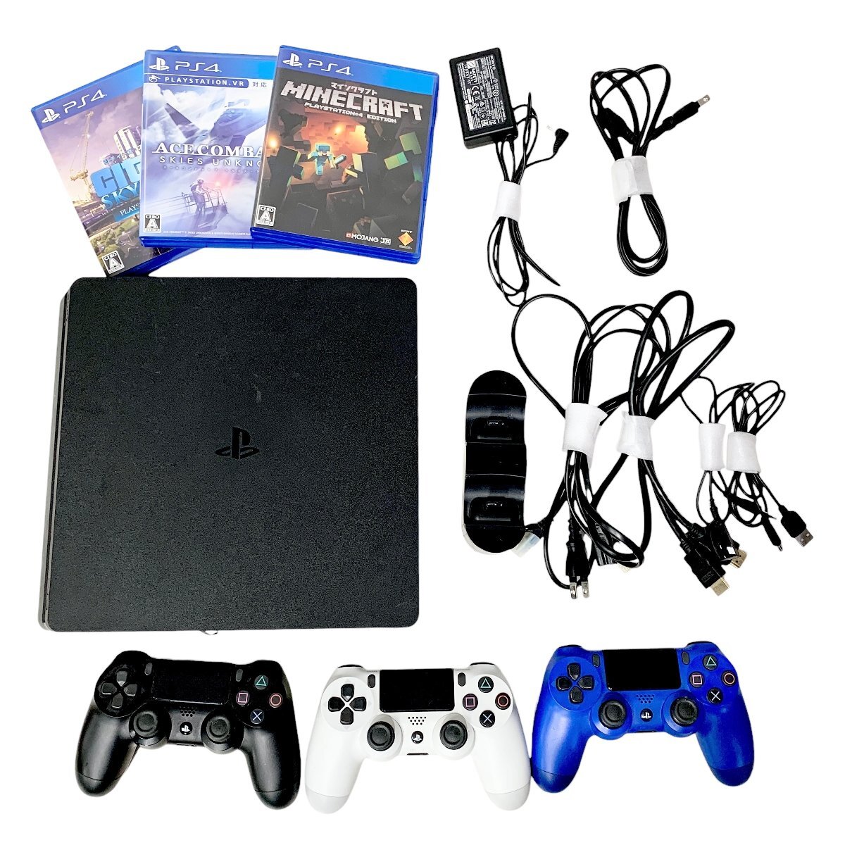 1円スタート！ SONY PlayStation 4 PS4 プレイステーション4 ゲーム コントローラー おまとめ 通電確認済み 中古品 100サイズ 蘇さ(HY1414)