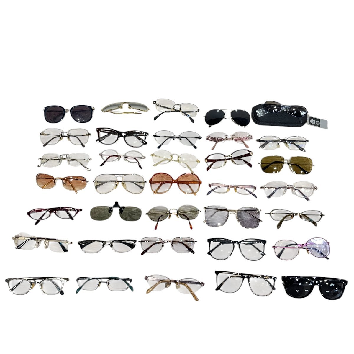 Dior ディオール メガネ サングラス おまとめ 大量 MARY QUANT/HOYA/JINS/Zoff 他 度あり・度なし 中古品 80サイズ 蘇さ(BBY3569)