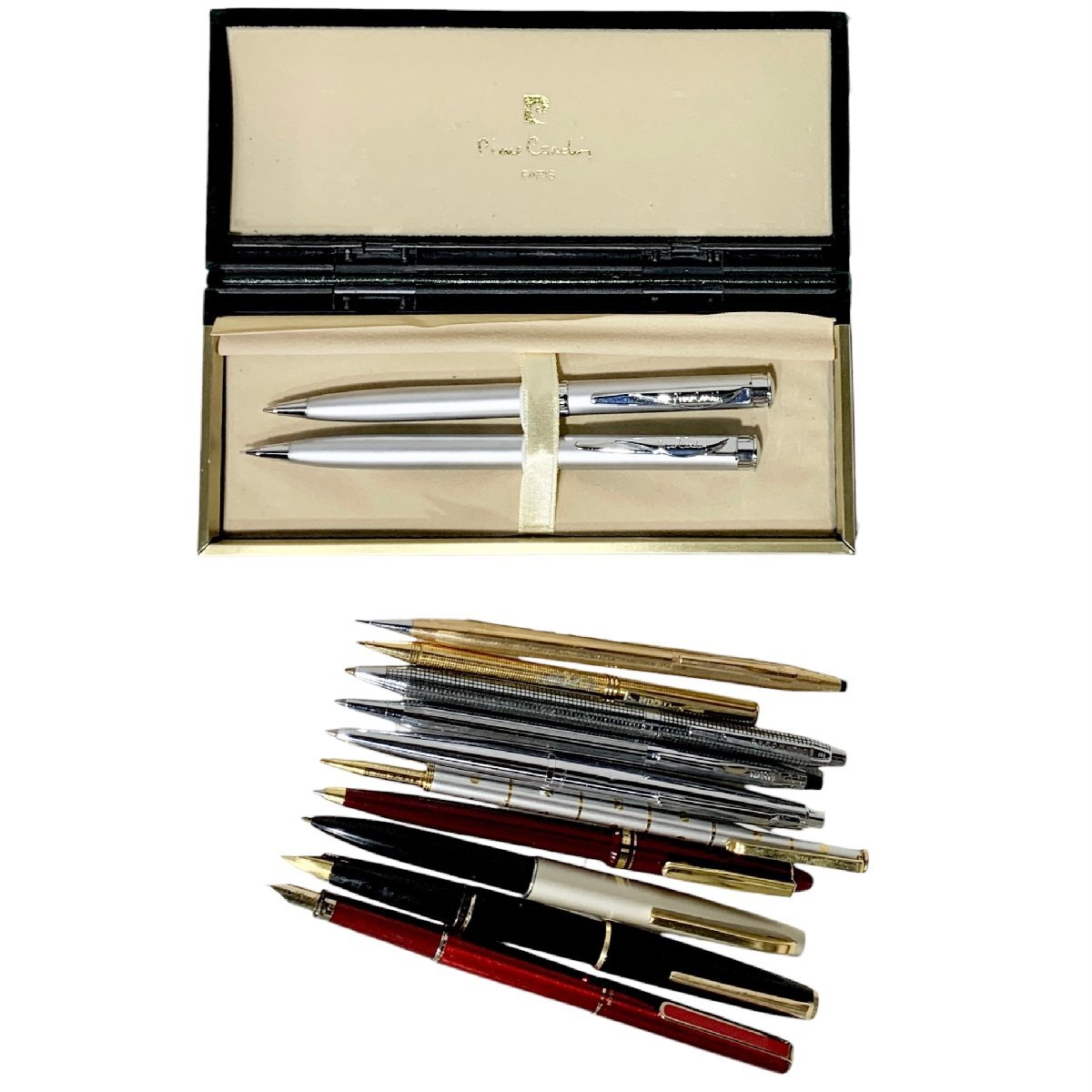 SAILOR セーラー 万年筆 文房具 ボールペン MONTBLANC/Pierre Cardin 他 14K 11点 おまとめ ジャンク品 コンパクトサイズ 蘇や(MtY2730)