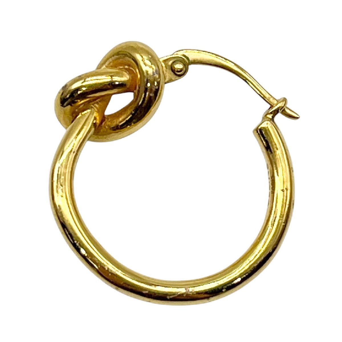 CELINE　セリーヌ　アクセサリー　ピアス　ノットスモールフープ　　ゴールドフィニッシュ　中古品　こねこ便420　蘇や(KAY403)