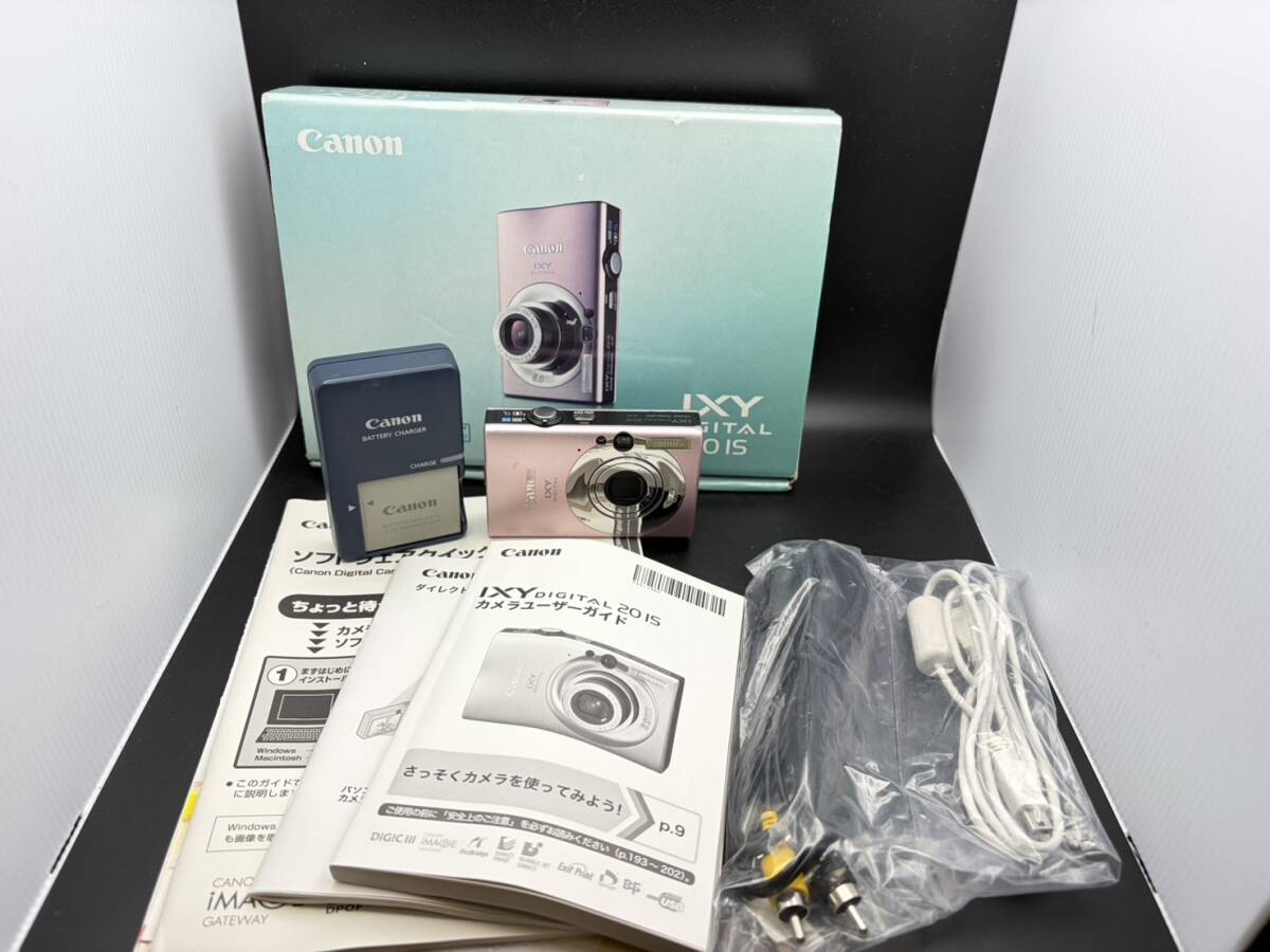 Canon キヤノン IXY DIGITAL 20 IS PC1271 コンパクトデジタルカメラ ピンク　通電動作確認済　Y1-12152-UF10