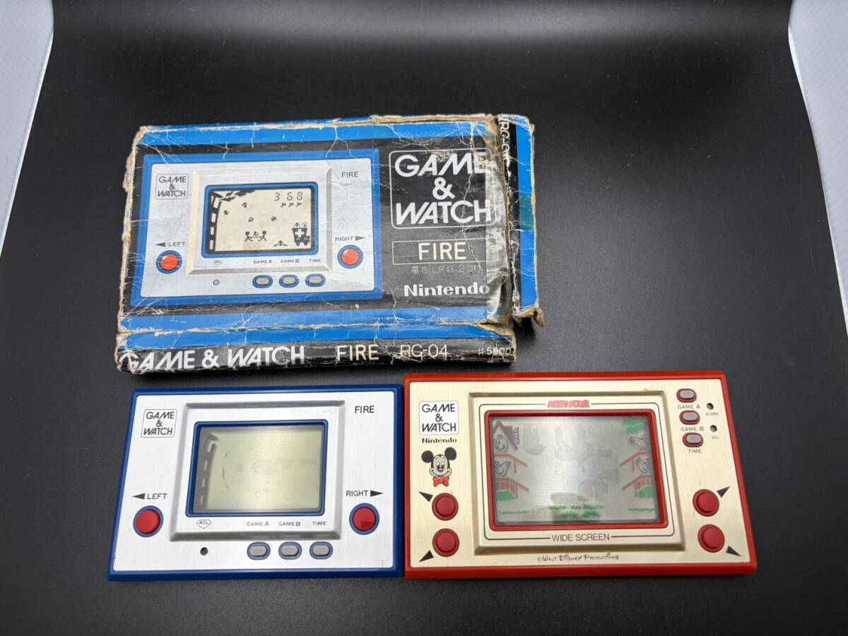 Nintendo 任天堂 GAME＆WATCH ゲーム＆ウォッチ FIRE RC-04 ミッキーマウス MC-25　Y-1058