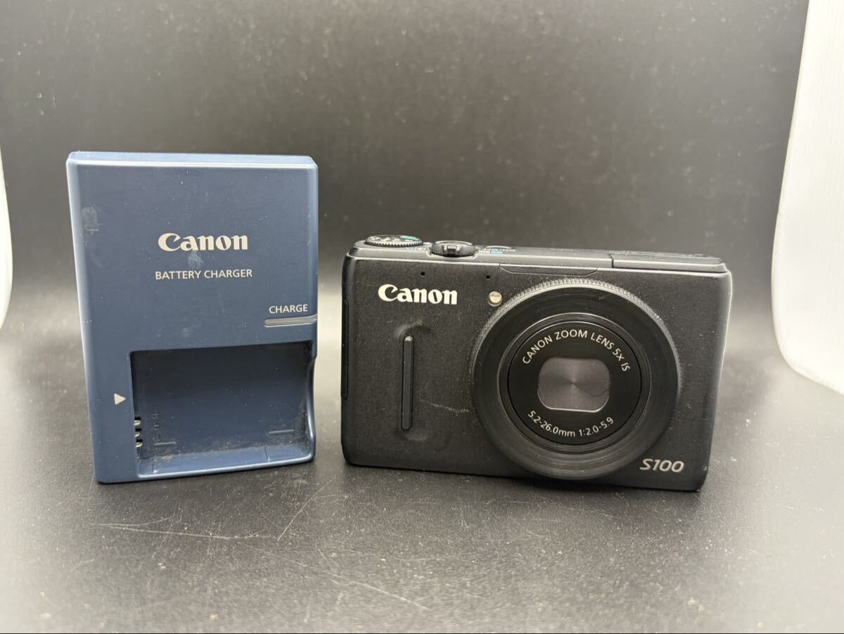 Canon キャノン PowerShot コンパクトデジタルカメラ パワーショット ブラック S100 PC1675 通電動作確認済