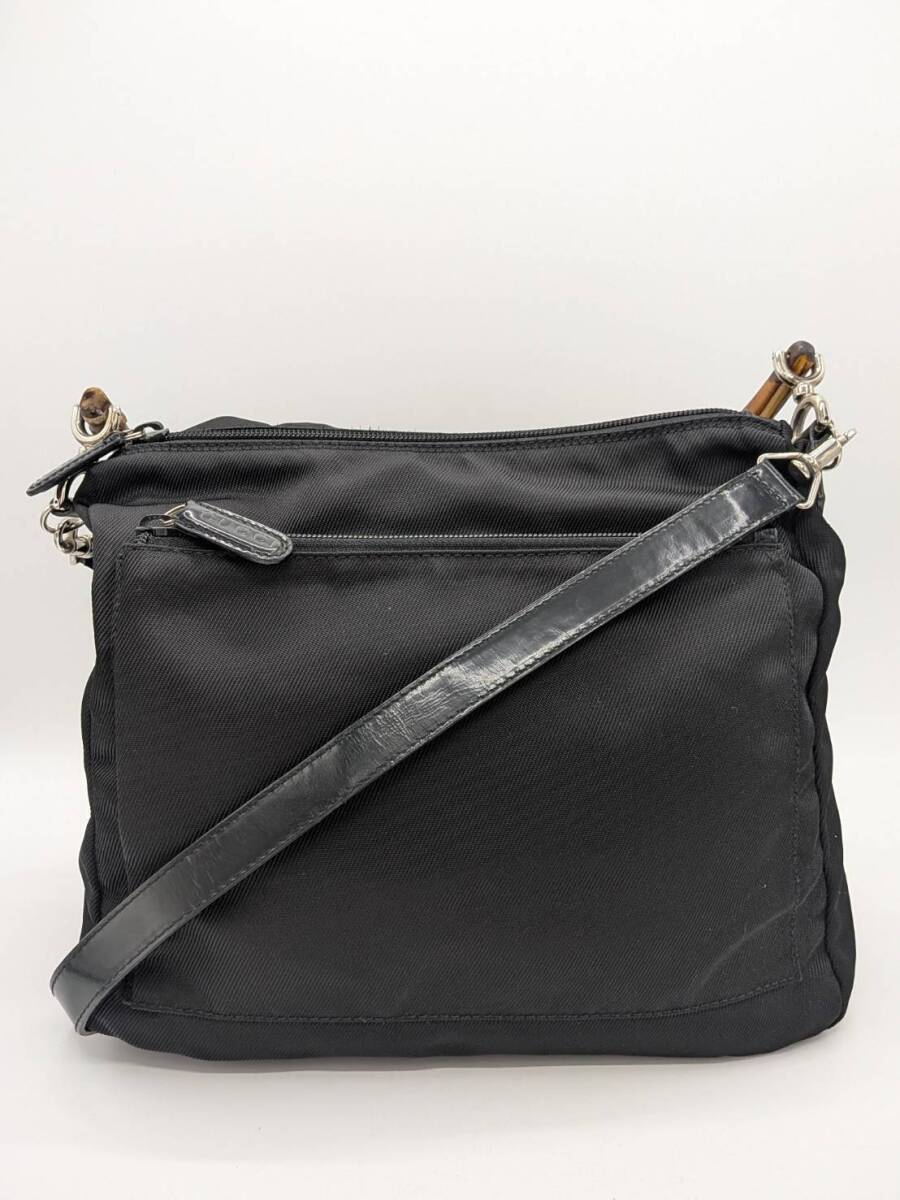 GUCCI グッチ バンブー 2way ハンドバッグ ワンショルダー ブラック　縦24.5cm 横36cm マチ13cm　Y3-12157-UF10