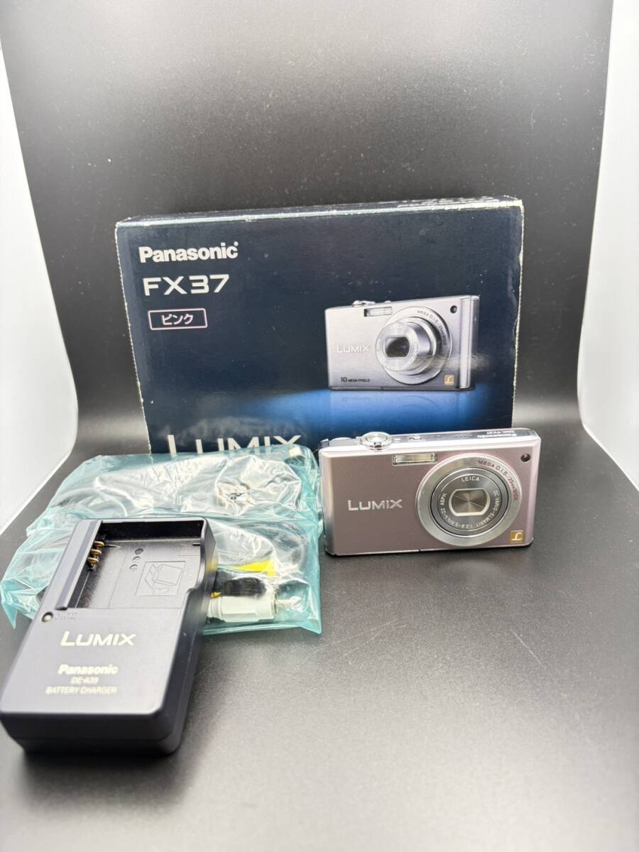 Panasonic パナソニック LUMIX DMC-FX37 コンパクトデジタルカメラ カクテルピンク　通電動作確認済　Y-1053