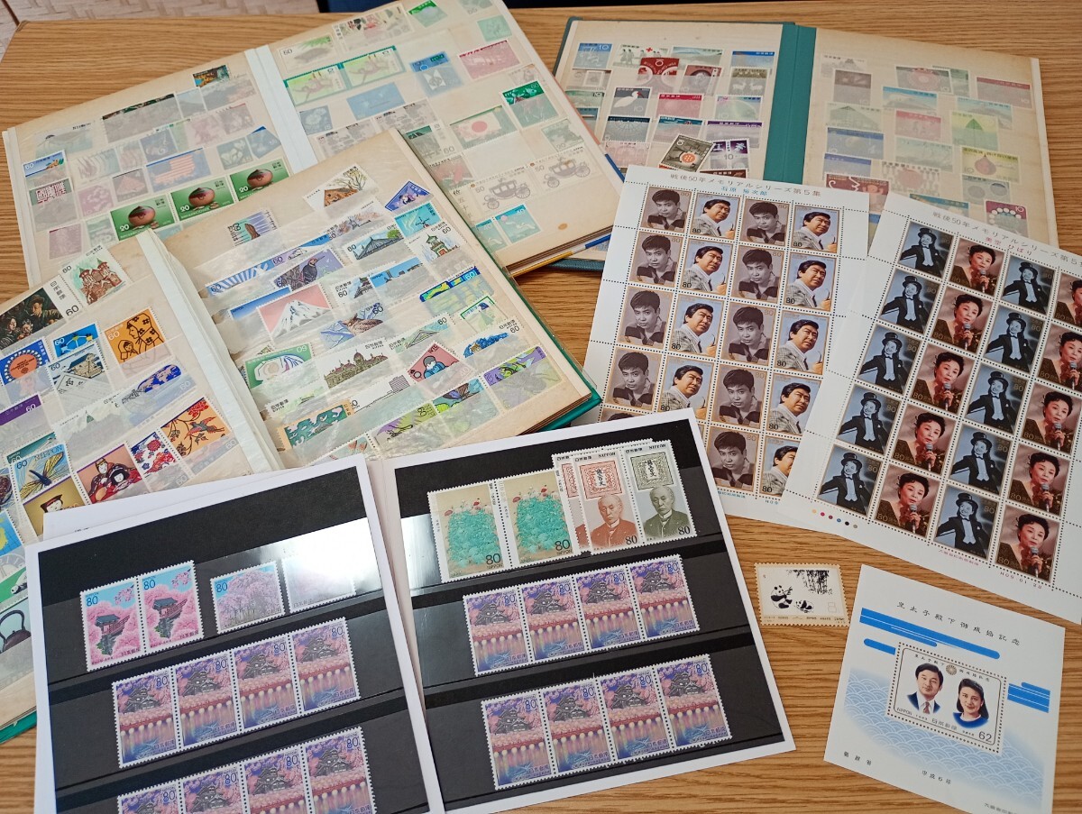 【0619A】【100円スタート】【未使用品】　バラ切手おまとめ　シート切手　額面25,917円　切手 記念切手 日本切手　 ばら切手　 パンダ切手