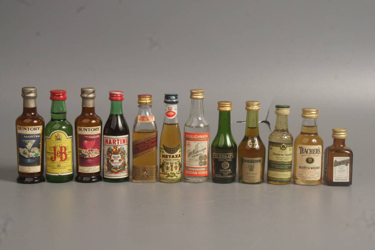 古酒　ミニボトルコレクション　12本まとめて　ウイスキー　ブランデー　洋酒など