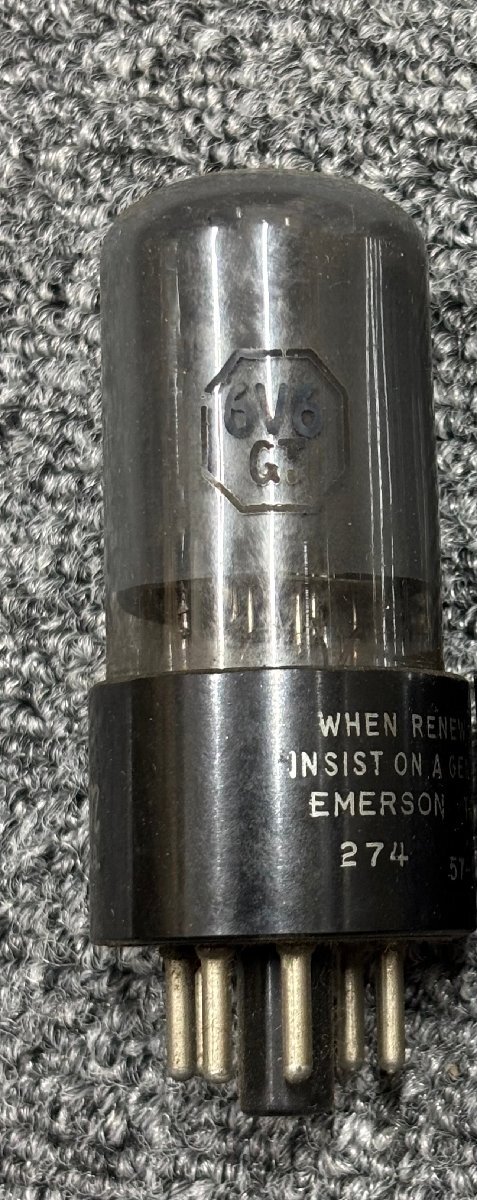 【現状品】真空管Emerson 6V6GT　MADE IN USA