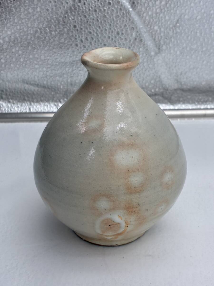 唐津焼 徳利 花入れ 幅約10cm 高さ約12cm 箱なし 