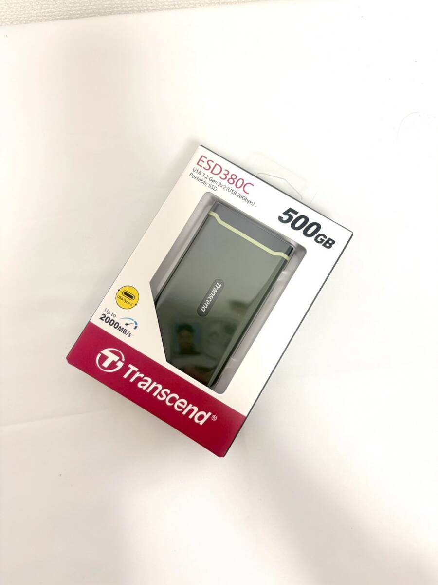 D8256*5　未開封　Transcend　トランセンド　ESD380C　500GB　ポータブルSSD　外付け