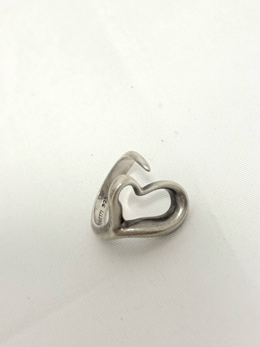 D8257*5　Tiffany & Co.　ティファニー　オープンハート　リング　約9号　925　指輪　レディース　アクセサリー